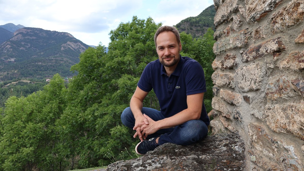 Dimitri Uralov en la montaña
